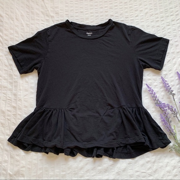 Aritzia Minerva Black Peplum Top - XS - Picture 5 of 10